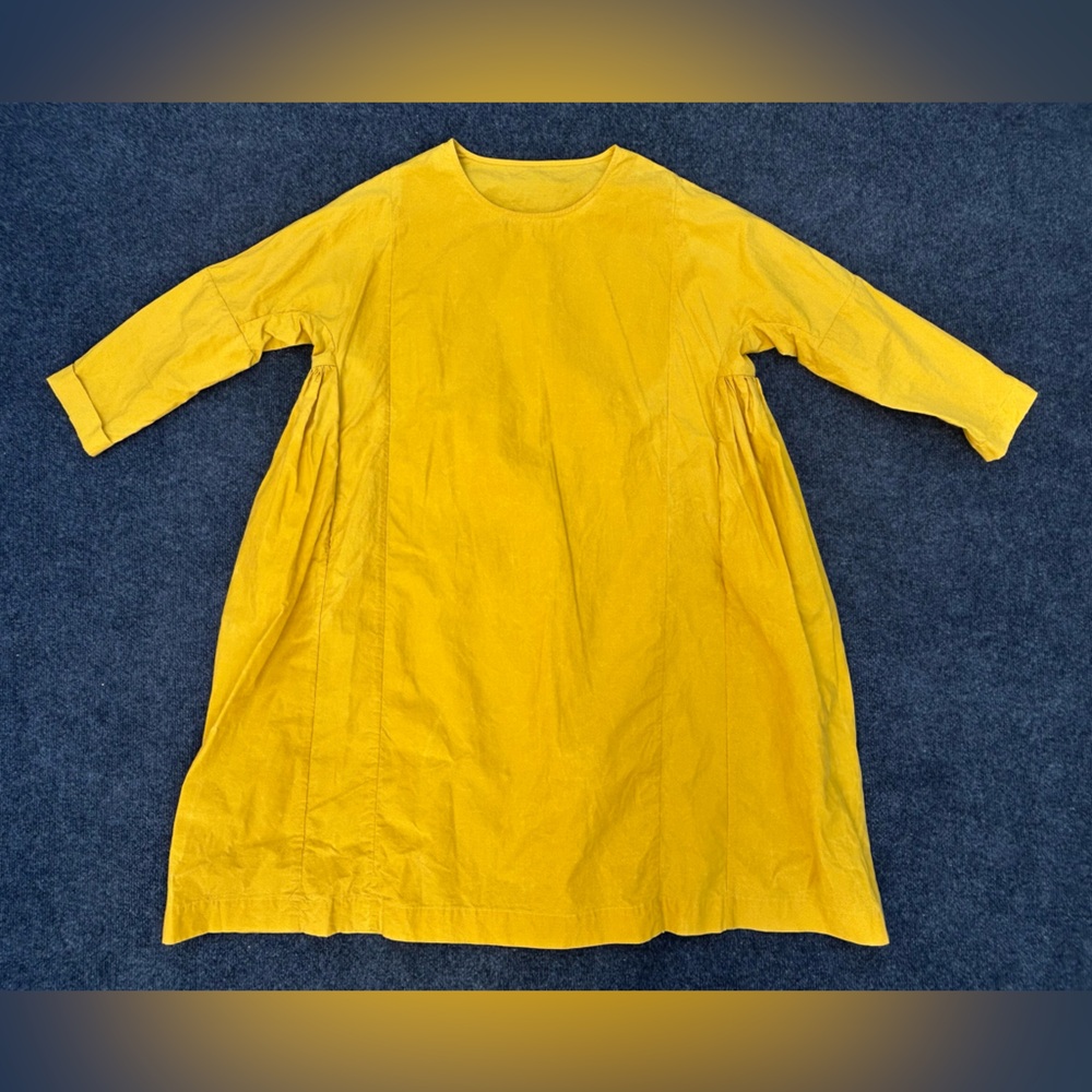 Casey Casey PYJ Rouch Dress in Yellow XS
